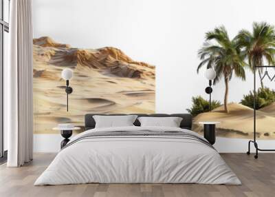 Collection of PNG. Beach or Desert Isolated on A Transparent Background. Wall mural