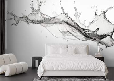 Fresh water or splash isolated on white background. Wall mural