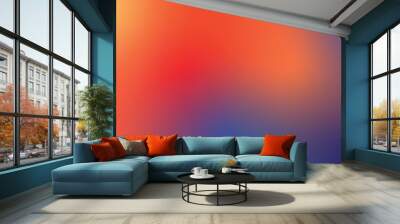 Vector Abstract Background. Modern light orange and blue color gradient Wall mural