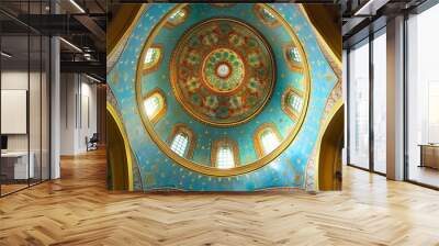 Ornate Synagogue Dome Interior Wall mural