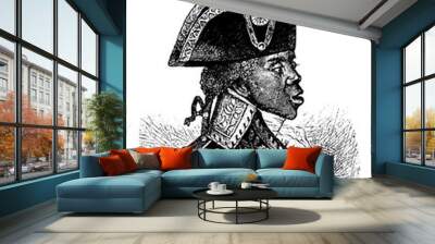 Toussaint, vintage illustration Wall mural