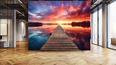 Water Sunrises Inspire Wall mural