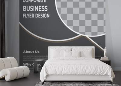 business flyer template Wall mural