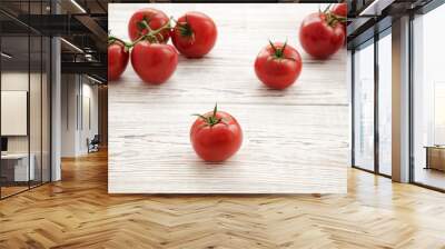 Tomatoes. Branch of tomatoes Wall mural