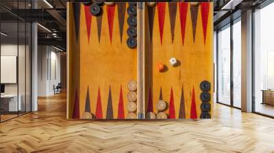 A Backgammon Board Wall mural