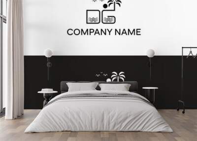 initial DG real estate logo vector and DG letters logo Wall mural