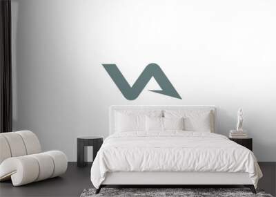 va letter initial creative modern logo design vector icon template Wall mural