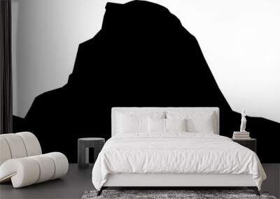 Half dome Yosemite, California silhouette Wall mural