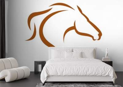 Horse logo Wall mural