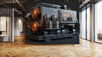 3D render of an industrial generator Wall mural