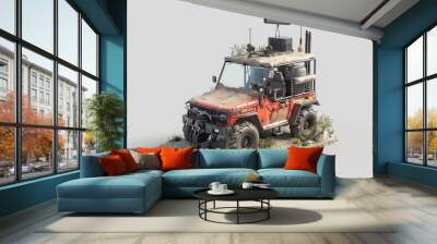 A 3D render of an ATV ambient air monitoring system Wall mural