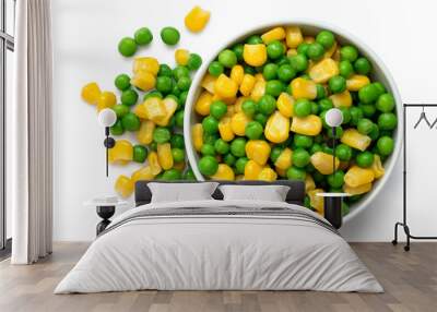 Green peas and sweetcorn Wall mural