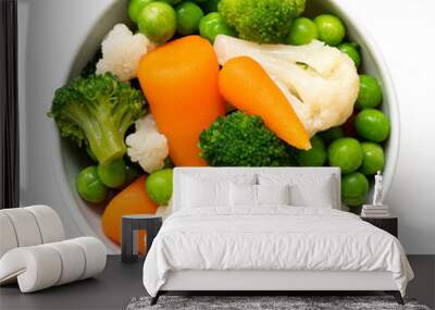 Mixed vegetables in bowl. Wall mural