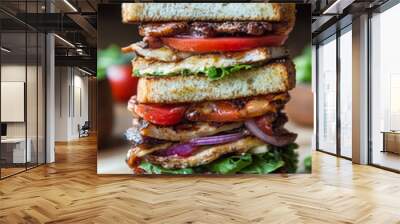 grilled sandwich Wall mural