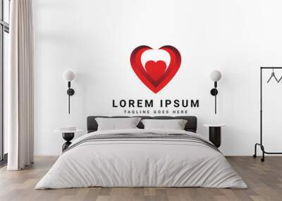 love logo Wall mural