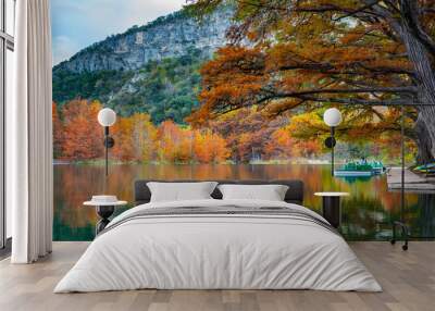 Wonderful Fall Color Garner State Park Wall mural