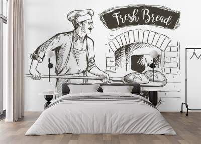 bakerl baked bread Wall mural