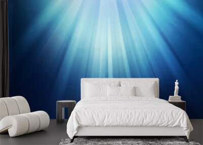 abstract blue light background Wall mural