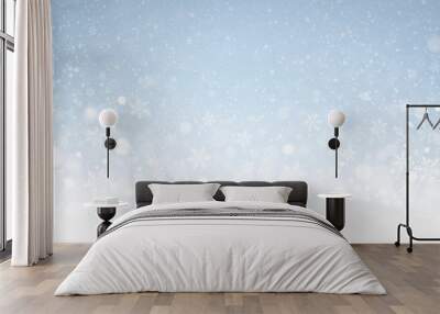 Magic Winter snowfall Wall mural