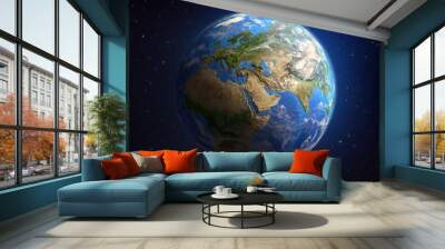 Planet Earth in outer space Wall mural