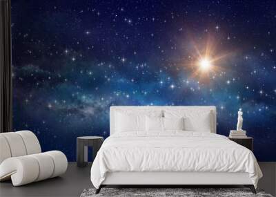 Star field in outer space Wall mural