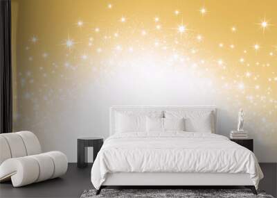 starlight gold background Wall mural