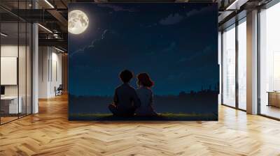 lovers Wall mural