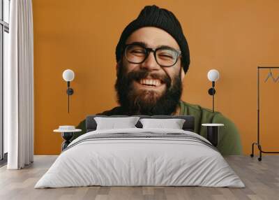 The smiling bearded man Wall mural