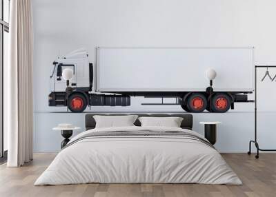 The White Cargo Truck Wall mural