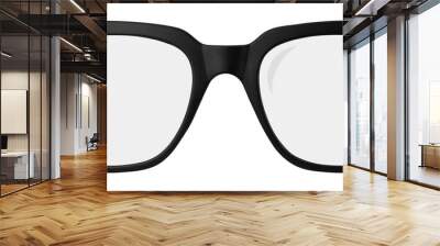 Retro Black Framed Glasses Wall mural