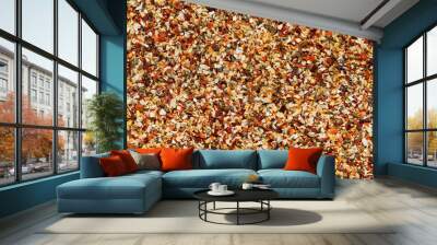 Dried spice mix seamless background Wall mural