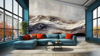 123. Rough, unpolished driftwood with natural textures Wall mural