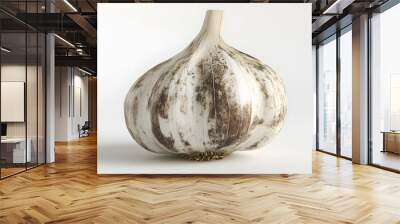 19. **A 3D render of a moldy garlic bulb, with white fungal growth and darkened cloves, against a pristine white backdrop Wall mural