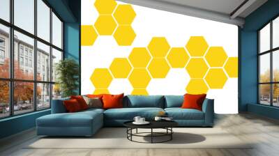 Abstract white background with hexagon and hexagonal background. Luxury white pattern with hexagons. abstract 3d hexagonal background with shadow. 3D futuristic abstract honeycomb mosaic background. Wall mural