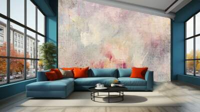 weathered abstract art background with paint splashes and blots Wall mural