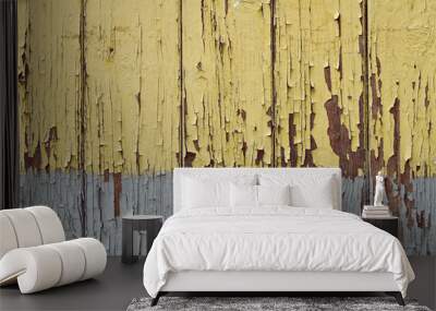 Weathered wooden boards Wall mural