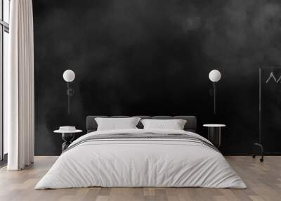 Black smoke and cloud texture design dark vape Wall mural