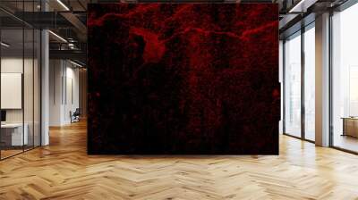 Red Black cement wall.illustration,metal wall rustic concept.backdrop surface,close up of texture.earth tone scratched textured,floor tiles cloud nebula marbled texture.
 Wall mural