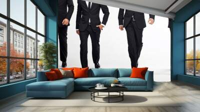 four walking men Wall mural