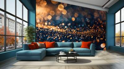 A blurry image of a starry night sky with a few bright spots Wall mural