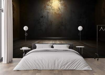 dark room with wall and soft light  Wall mural