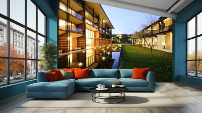 contemporary architecture and landscape Wall mural