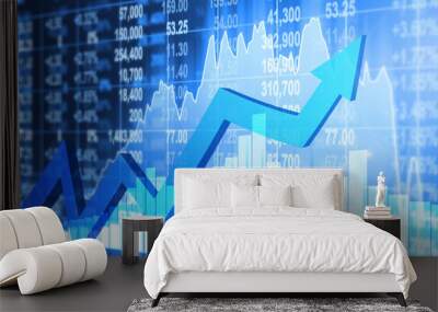 stock market concept Wall mural