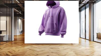 purple hoodie on a white background fly Wall mural