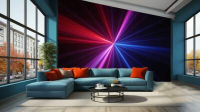 a laser light in the dark background stock photo - free image Wall mural