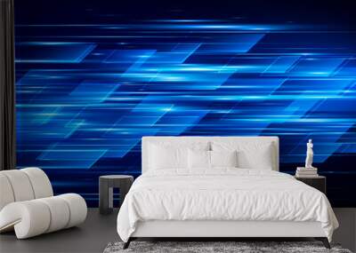 High speed. Hi-tech. Abstract technology background. Vector illustration Wall mural