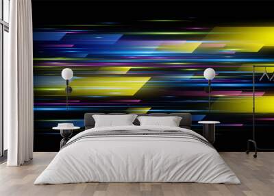 high speed. hi-tech. abstract technology background. vector illustration Wall mural