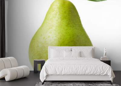 pear isolated on white Wall mural