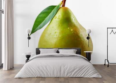 pear isolated on white Wall mural