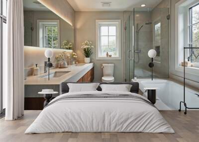 modern bathroom interior Wall mural